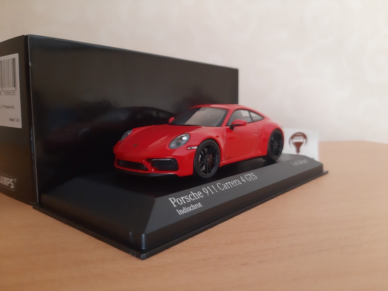 Porsche 911 (992) Carrera 4 GTS 2019 Indisch Rood 1:43