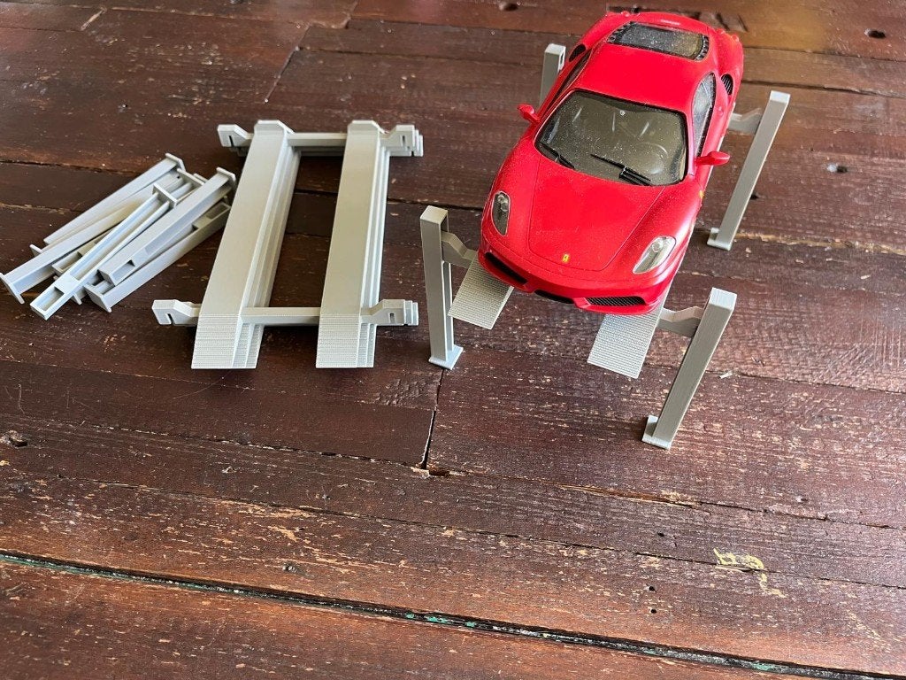 4-Koloms Autobrug Voor Diorama's Of Stalling, Hobby en Vrije tijd, Modelbouw | Figuren en Diorama's, Ophalen of Verzenden, Nieuw