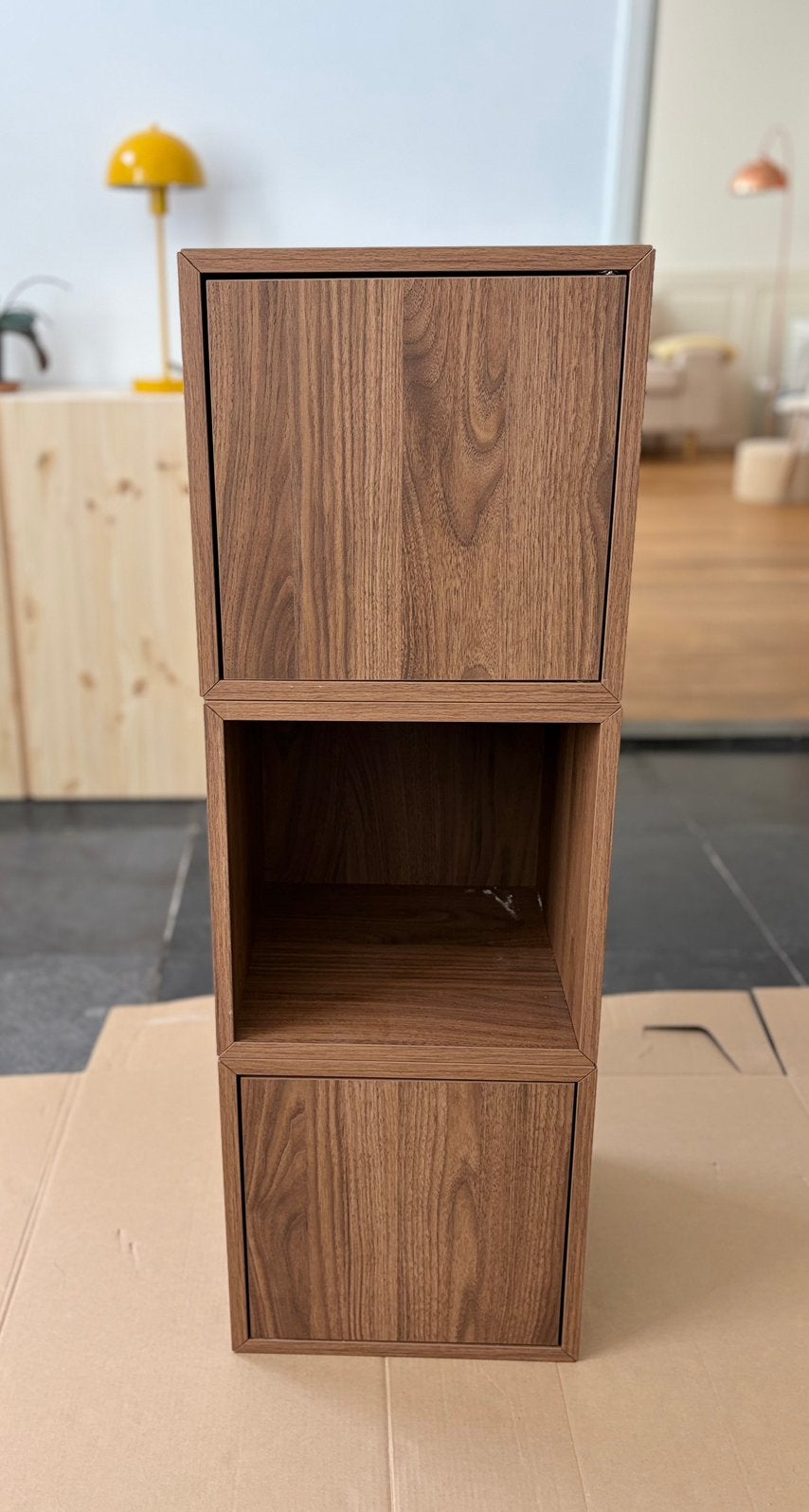 Ikea Eket Kastjes - Walnootlook, Huis en Inrichting, Ophalen, Gebruikt