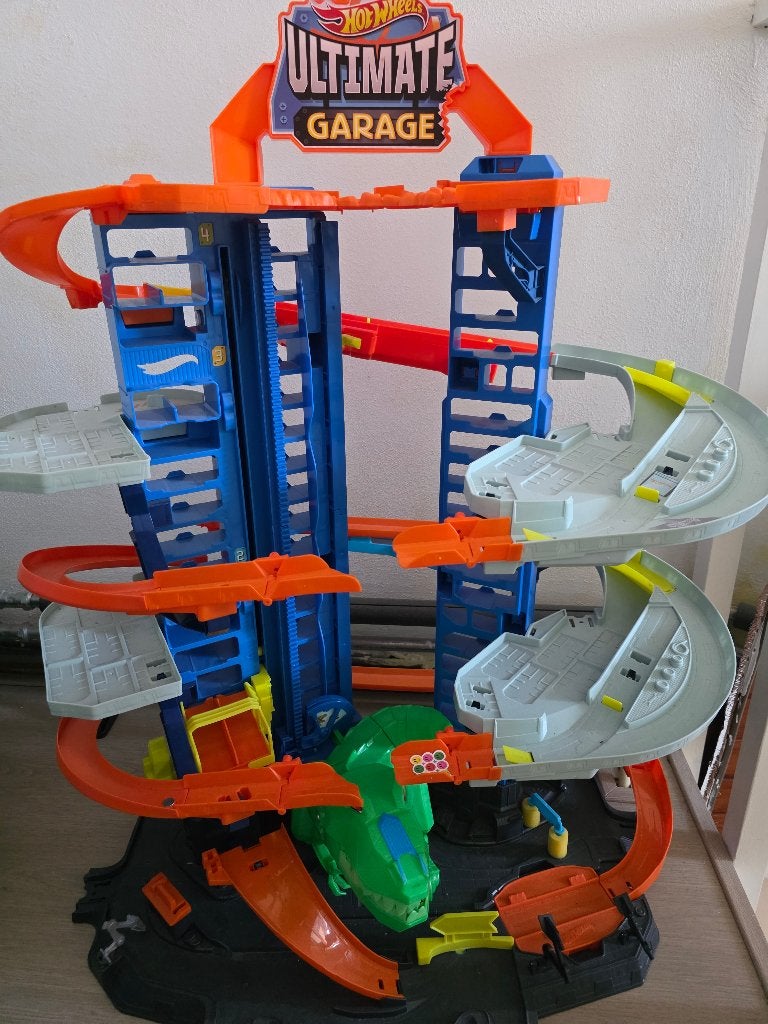 Hot Wheels City Ultimate Garage Playset, Ophalen, Racebaan, Zo goed als nieuw, Hot Wheels