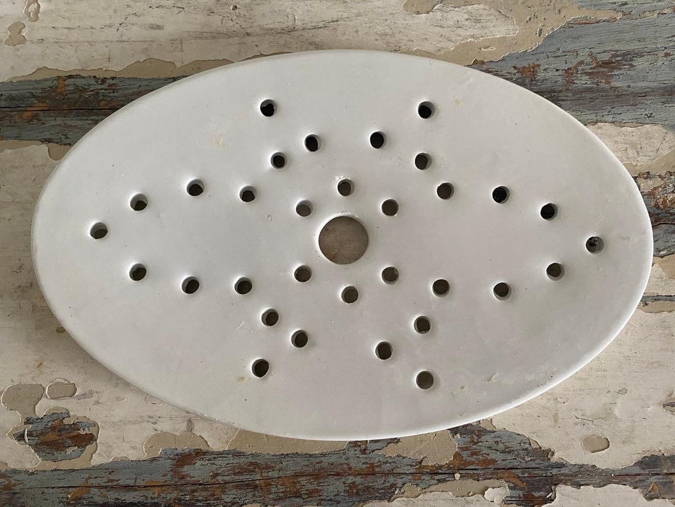 Witte porseleinen treef, ovaal, Antiek en Kunst, Ophalen of Verzenden