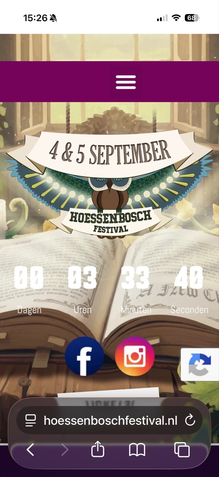Ticket Hoessenbosch festival zaterdag