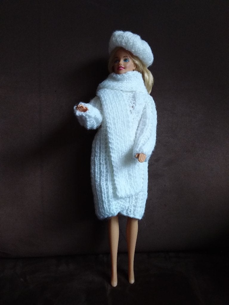 Barbiekleding jas, baret en sjaal zie omschrijving, Verzenden, Nieuw, Barbie