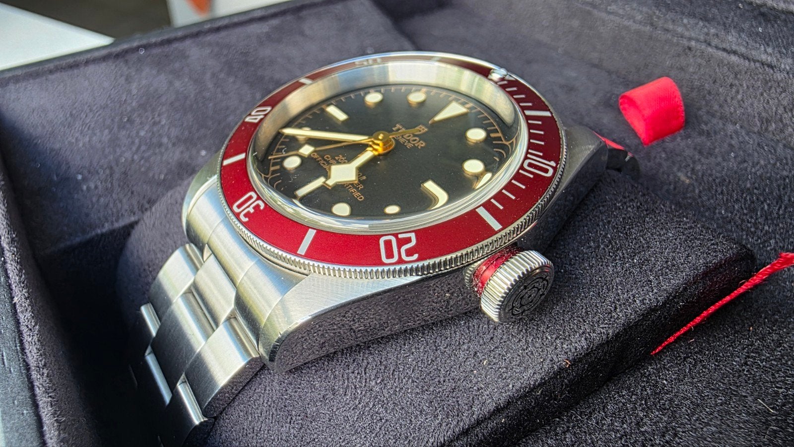 Tudor Black Bay 41 Burgundy (79230R) | Full Set | Garantie, Sieraden, Tassen en Uiterlijk, Ophalen of Verzenden, Zo goed als nieuw