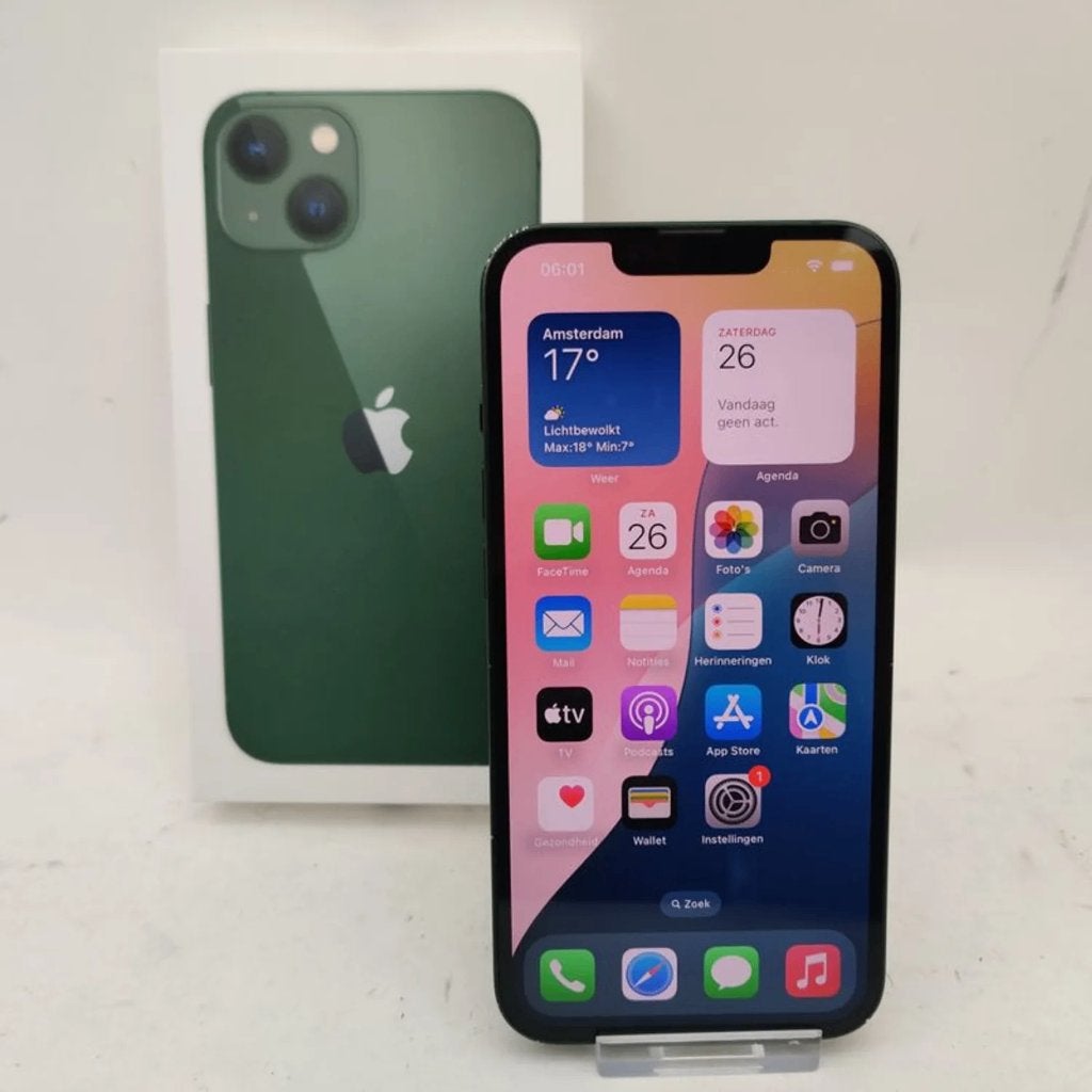 Apple Iphone 13 256gb 81% in doos Nu maar 299,99, Ophalen of Verzenden, A, A, A