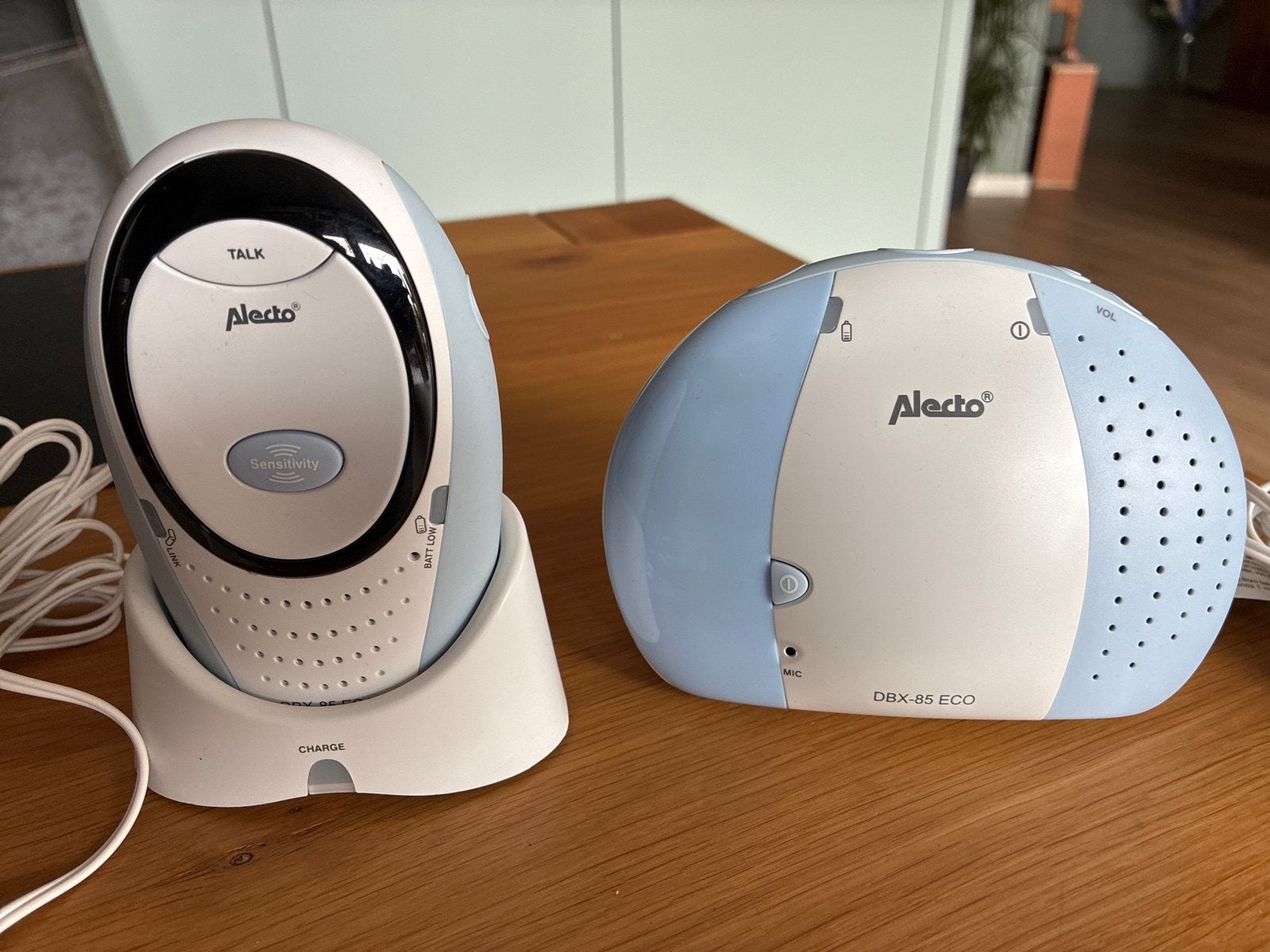 Alecto DBX-85 ECO Babyfoon met terugspreekfunctie, Ophalen of Verzenden, Zo goed als nieuw, 100 tot 250 meter, Terugspreekfunctie