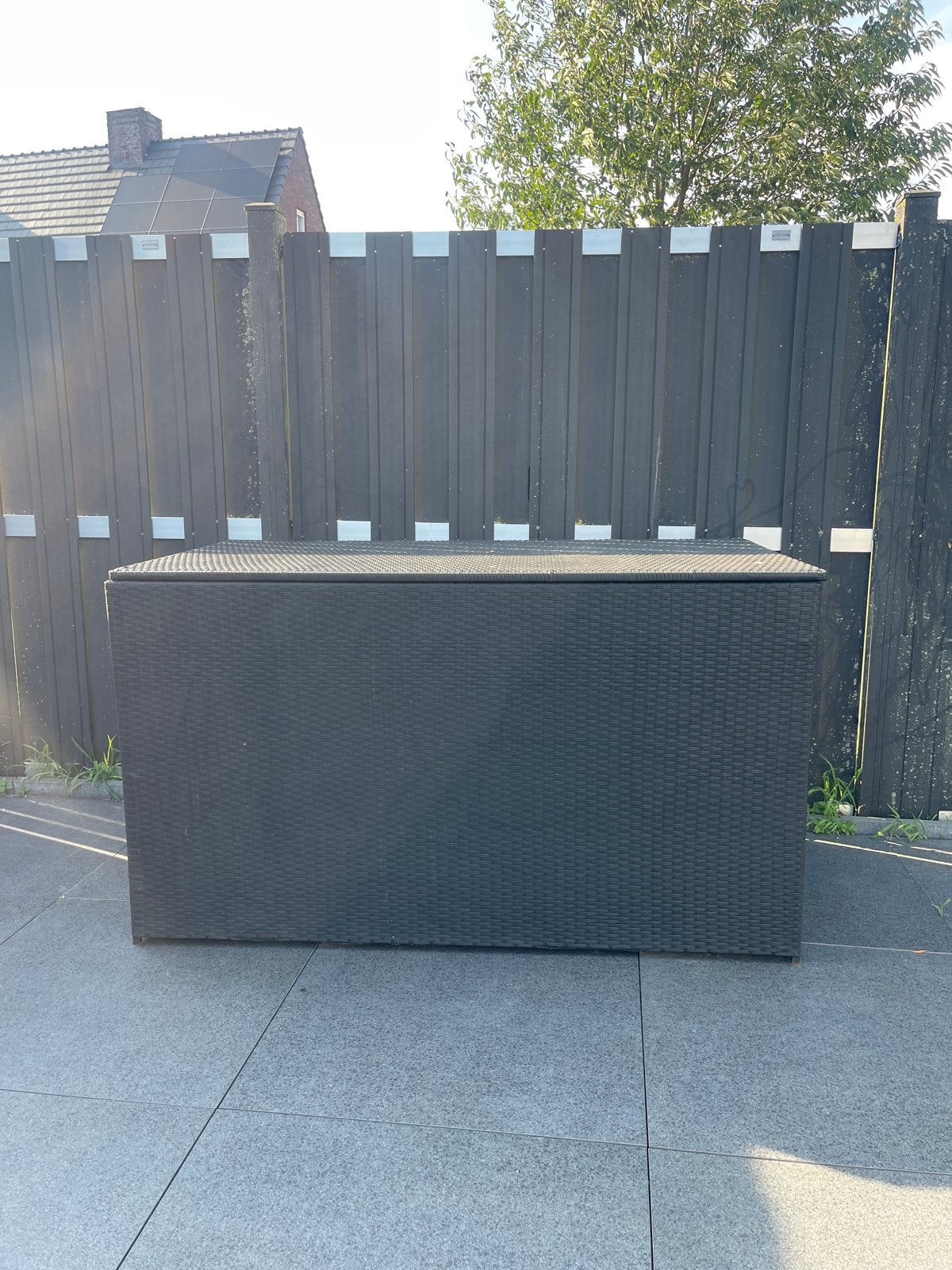 XXL Wicker Kussen Tuinkist - Ruime Opbergbox, Tuin en Terras, Ophalen of Verzenden, Gebruikt, Kunststof, Overige typen