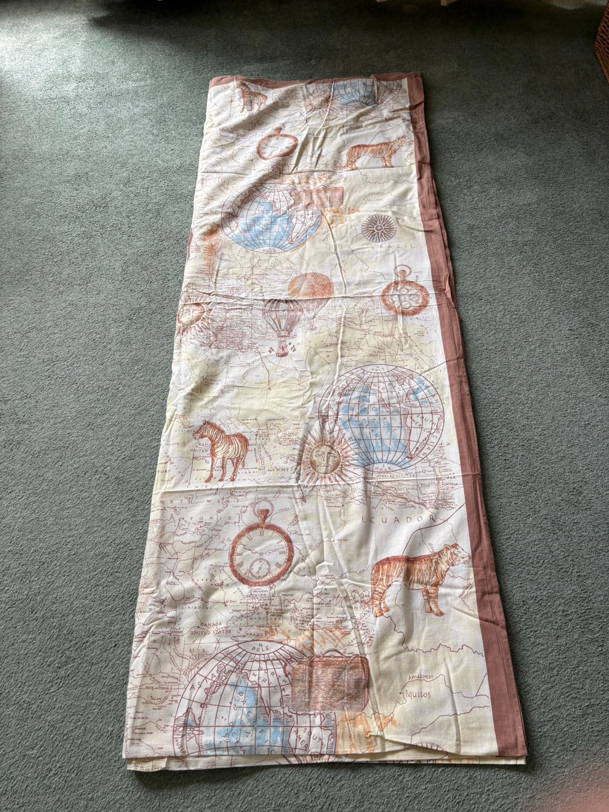Ongebruikte grand foulard sprei interieur stof 100% katoen, Huis en Inrichting, Woonaccessoires | Plaids en Woondekens, Ophalen of Verzenden