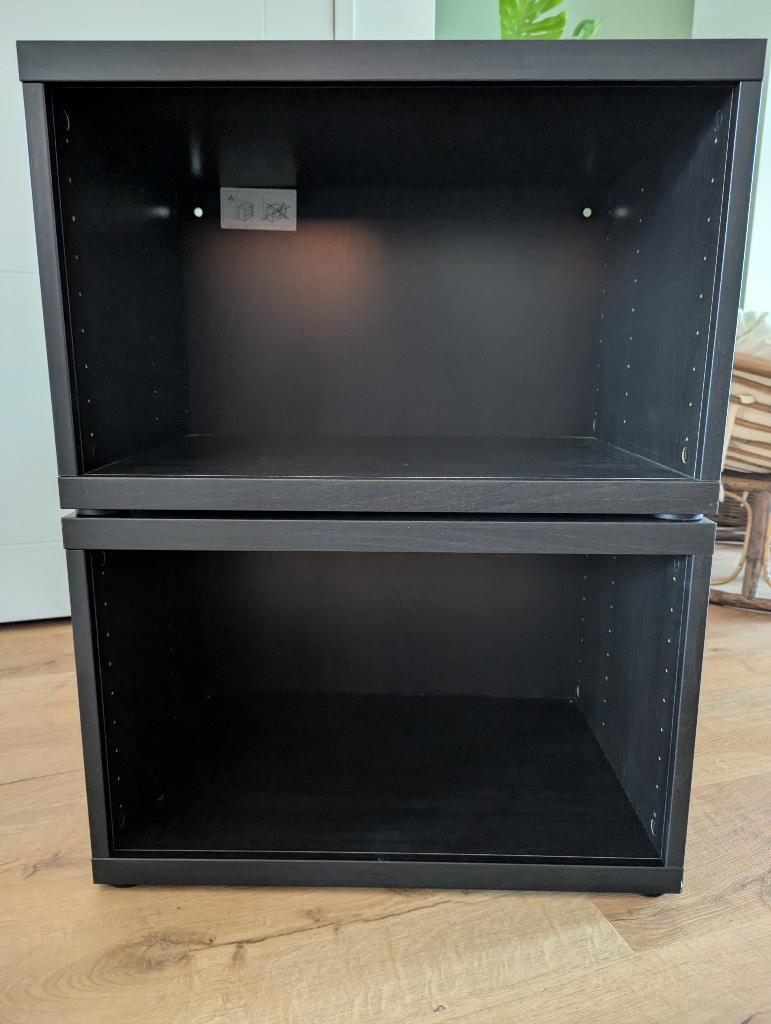 2 IKEA BESTÅ kastje (zwart), Ophalen, Gebruikt