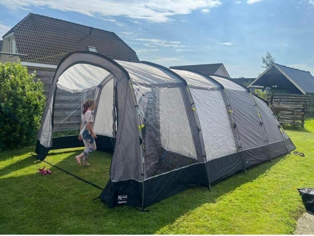Kampa Hayling 6 tunneltent - Ruime gezinstent, Caravans en Kamperen, Tenten, Ophalen, Gebruikt, Tot en met 6
