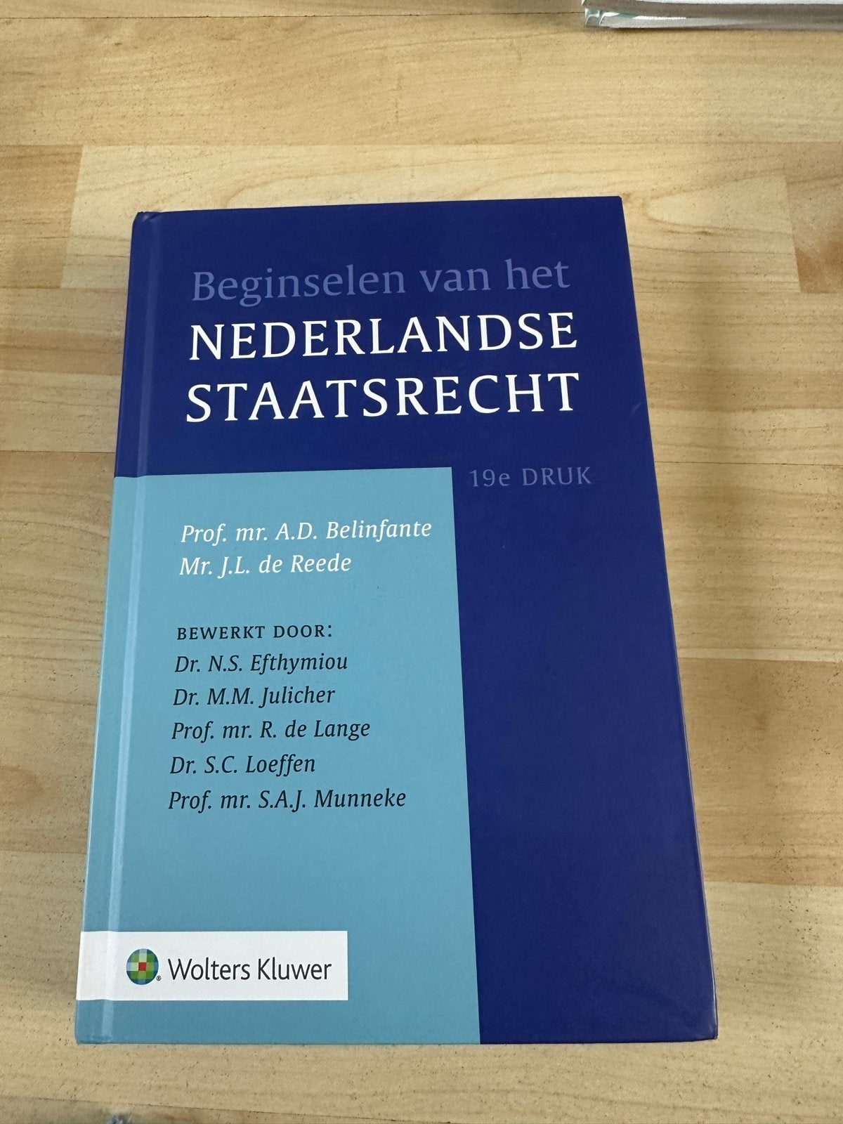 Beginselen van het Nederlandse Staatsrecht 19e druk, Ophalen of Verzenden, Gamma, Zo goed als nieuw