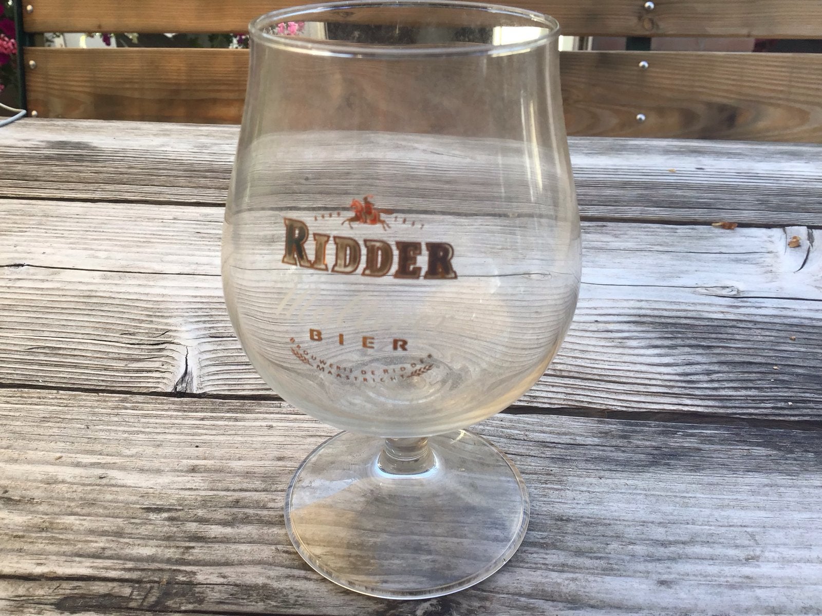 Ridder Bierglas - Vintage verzamelobject, Verzamelen, Biermerken, Ophalen of Verzenden, Gebruikt