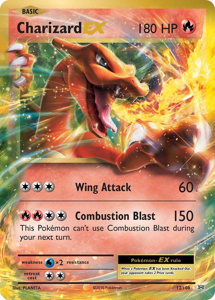 Evolutions Charizard-EX  12/108, Ophalen of Verzenden, Nieuw, Losse kaart