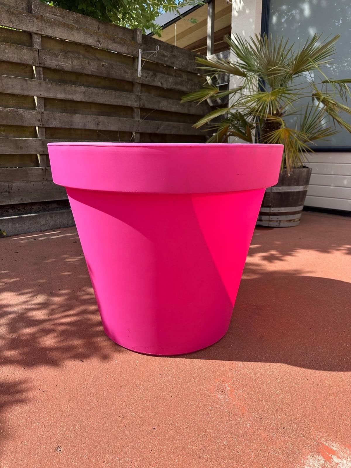 Roze Bloempot bloembak 80 cm diameter, Tuin en Terras, Bloempotten, Nieuw, Kunststof, Binnen, Balkon, Tuin, 70 cm of meer, 40 cm of meer
