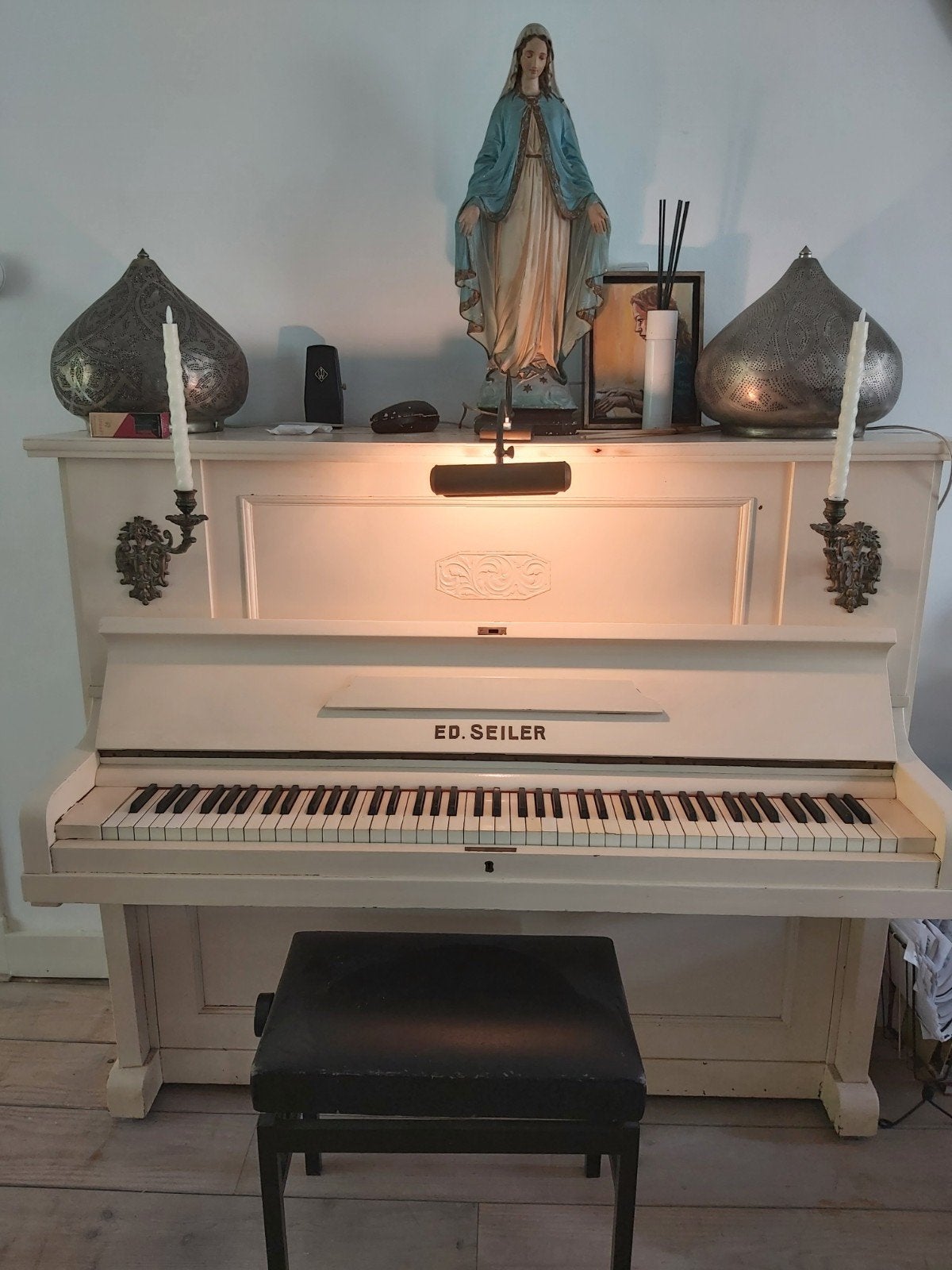 Ed. Seiler piano, Ophalen of Verzenden, Zwart