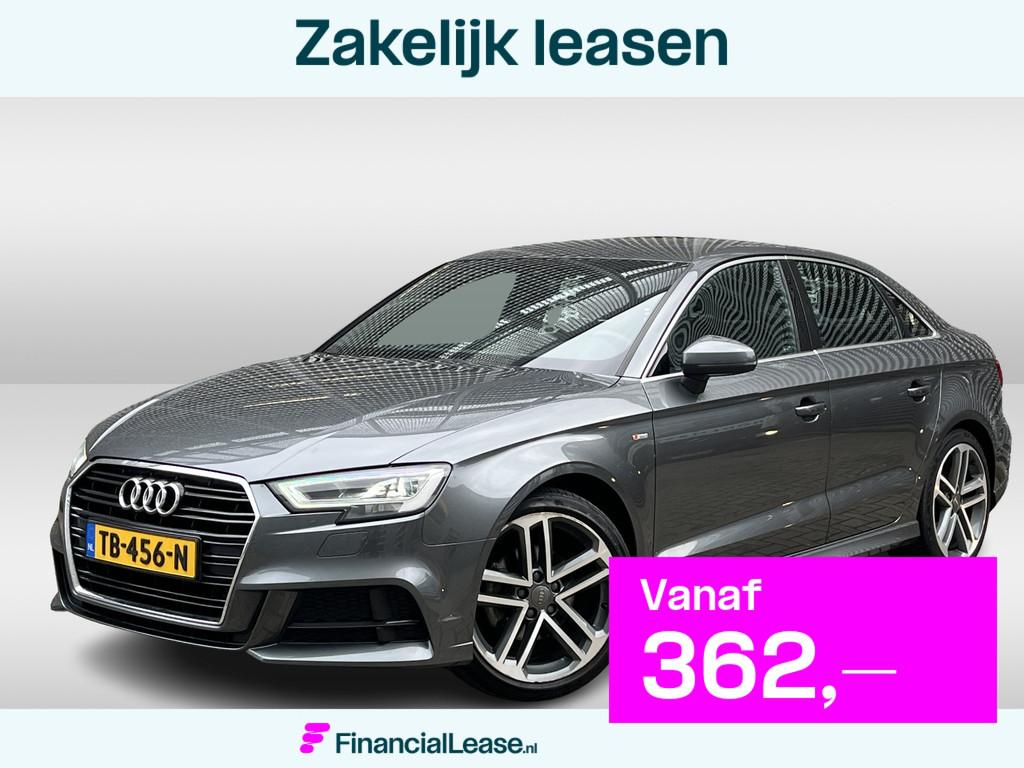Audi A3 Limousine 1.5 TFSI CoD Sport S Line Edition / Naviga, 12 maanden, Gebruikt, Leder en Stof, Origineel Nederlands