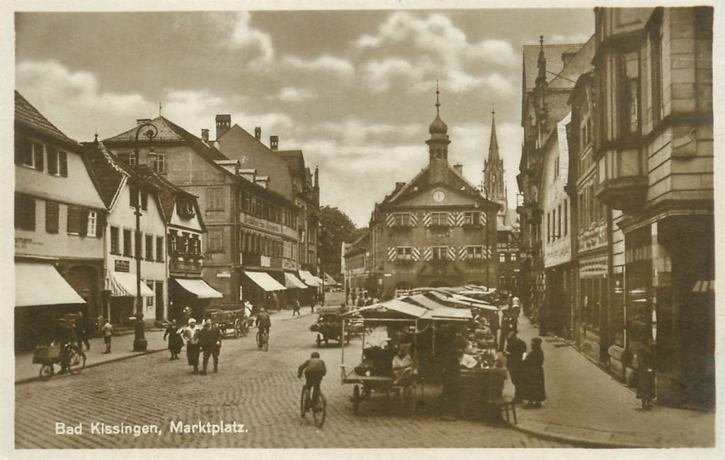 379-046-011 Bad Kissingen Marktplatz, Ophalen of Verzenden, Voor 1920, Duitsland