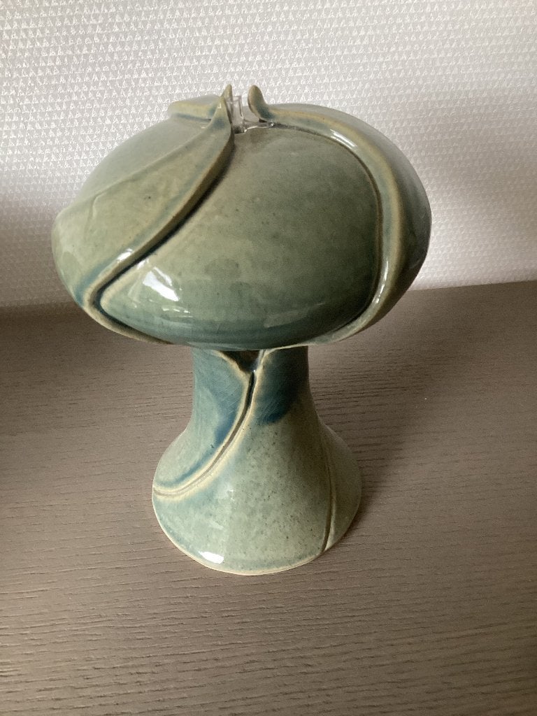 Vintage olielamp, handgemaakt, onbeschadigd, Antiek en Kunst, Ophalen of Verzenden