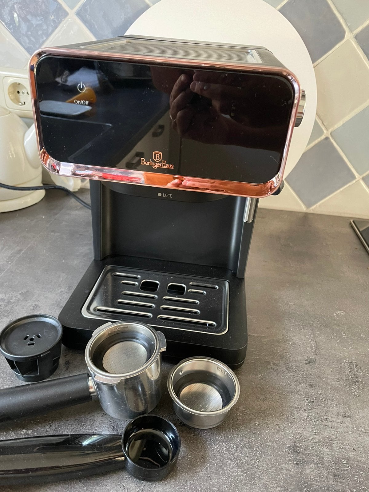 Espressomachine Berlingerhaus nieuw, Ophalen, Koffiepads en cups, 1 kopje, Koffiemachine
