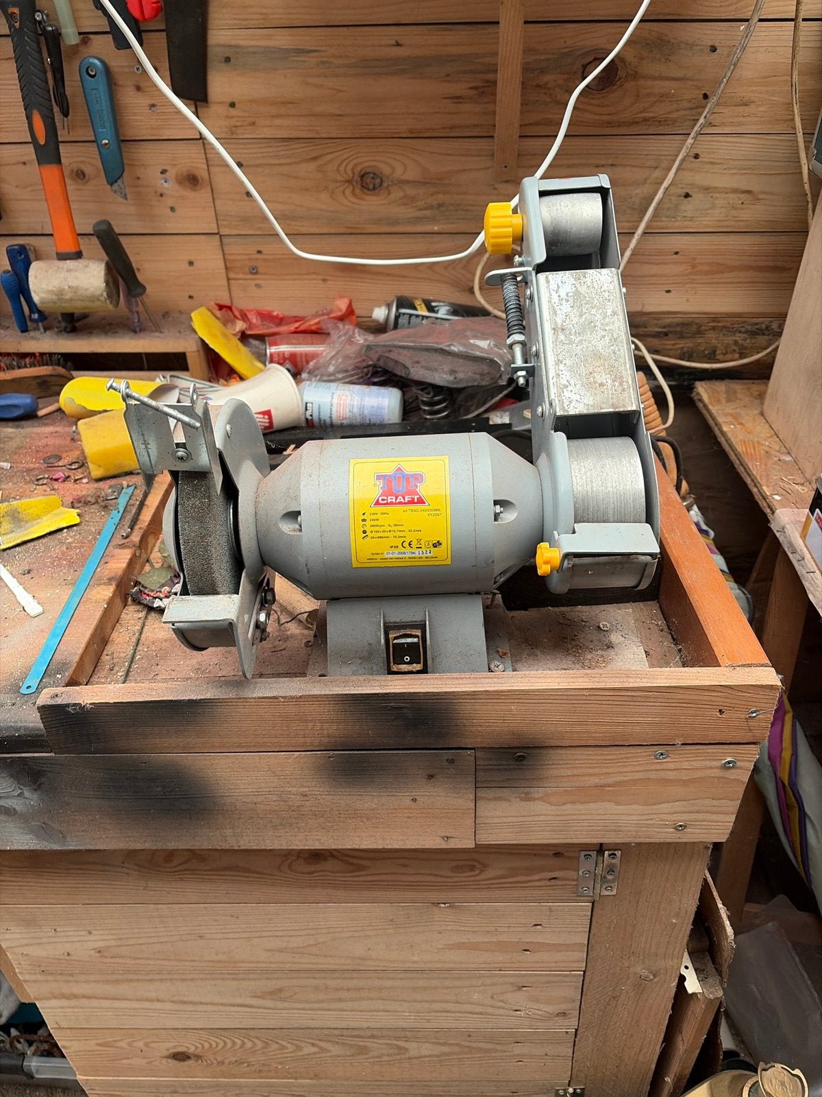 Craft Slijpmachine met Bandschuurder - Gebruikt, Ophalen, Gebruikt, Minder dan 700 watt, Werkbankslijpmachine