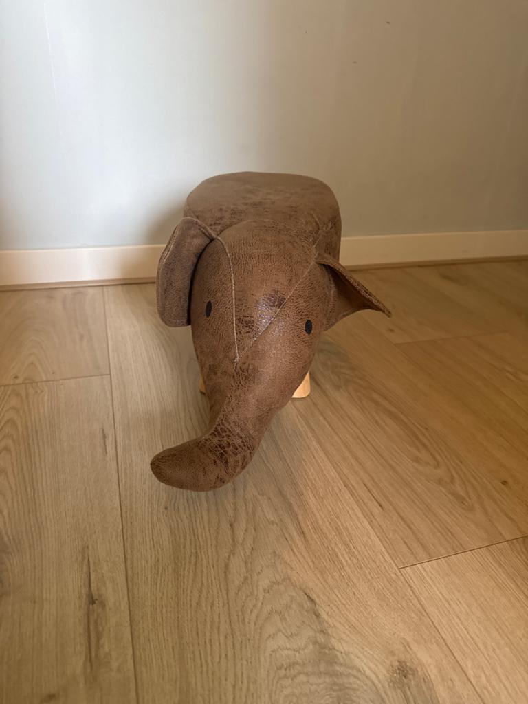 Leuke olifant poef / krukje voor kinderkamer, Ophalen, Zo goed als nieuw, Overige materialen