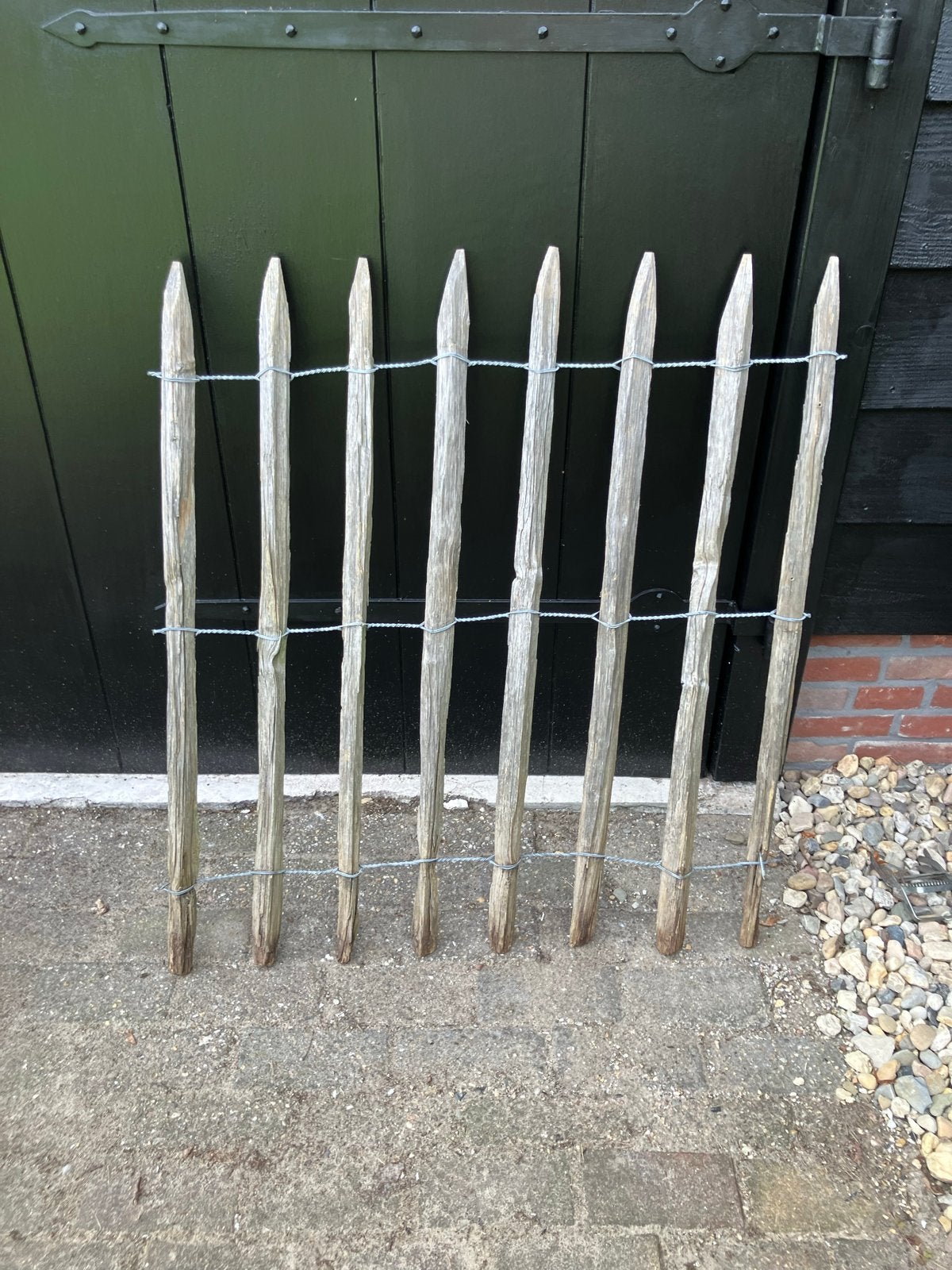 Schapenhek 1m breed - 100cm hoog - Latafstand 8-10cm, Ophalen, Gebruikt, Hout, Tuinhek