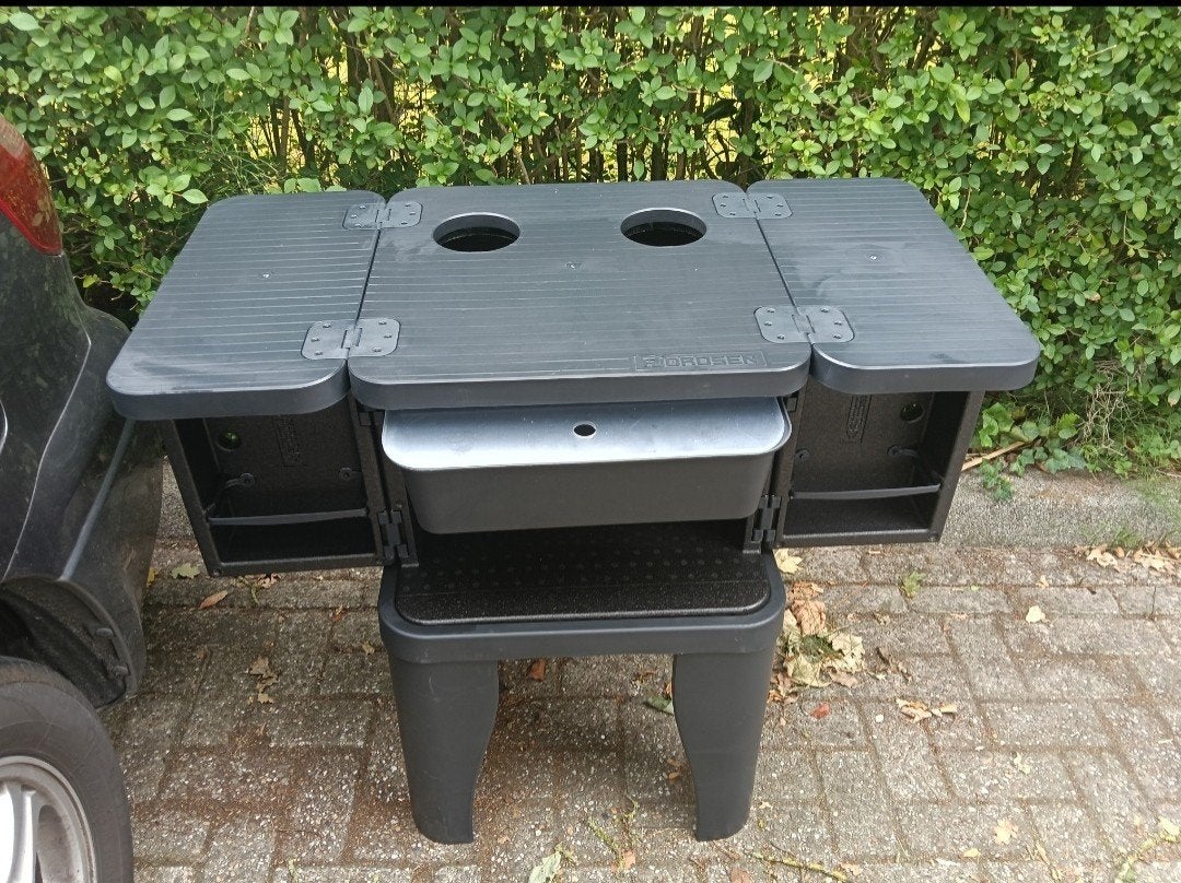 Handige opvouwbare campingkeuken / buitenkeuken, Caravans en Kamperen, Kampeeraccessoires, Gebruikt, Ophalen