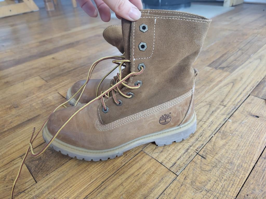 Timberland 38 brown original, Kleding | Dames, Ophalen of Verzenden, Gedragen, Bruin, Sneakers of Gympen