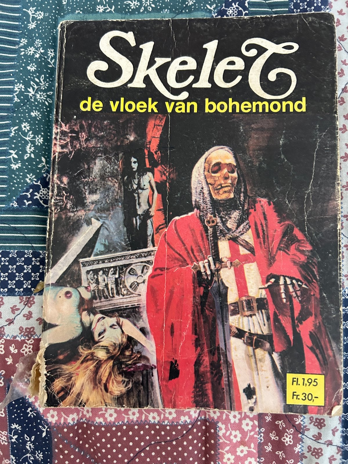 Skelet: De vloek van Bohemond - Vintage stripboek, Eén stripboek, Ophalen of Verzenden, Gelezen
