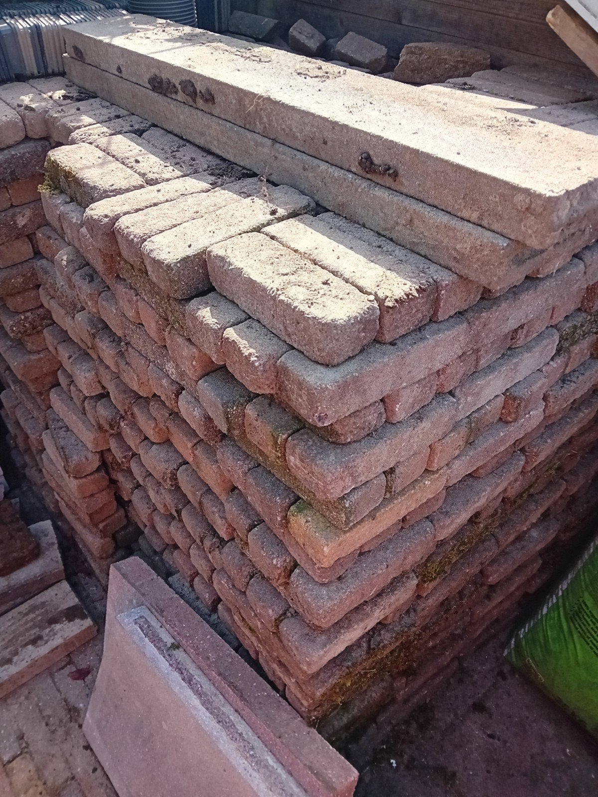 bestrating gratis, Ophalen, Gebruikt, Beton, Klinkers