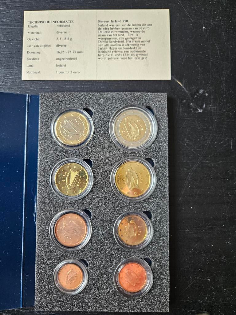 Ierse Euroset FDC - Ongecirculeerde Munten, Ophalen, Ierland, Overige waardes, Setje