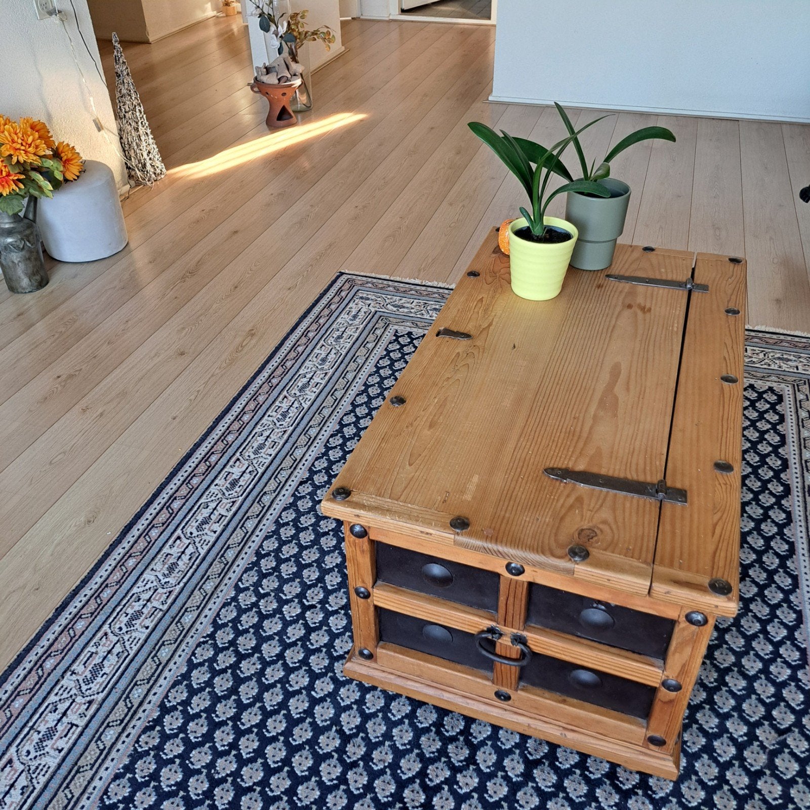 Salon tafel kist, Ophalen, Rechthoekig, 50 tot 100 cm, Minder dan 50 cm
