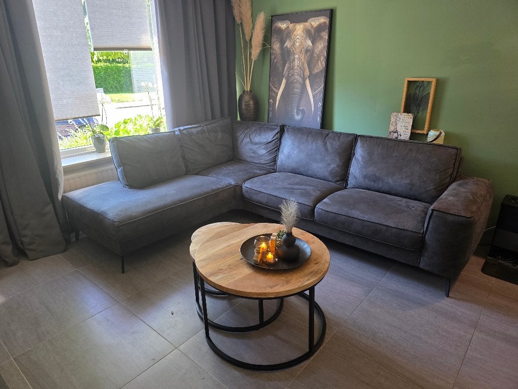 Hoekbank, Ophalen, 250 tot 300 cm, Gebruikt, Hoekbank