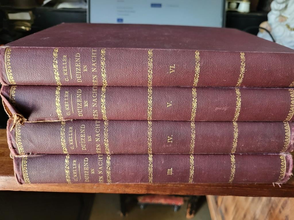 G Keller duizend en 1 nacht 4 delen uit eind 1800, Ophalen of Verzenden, G keller