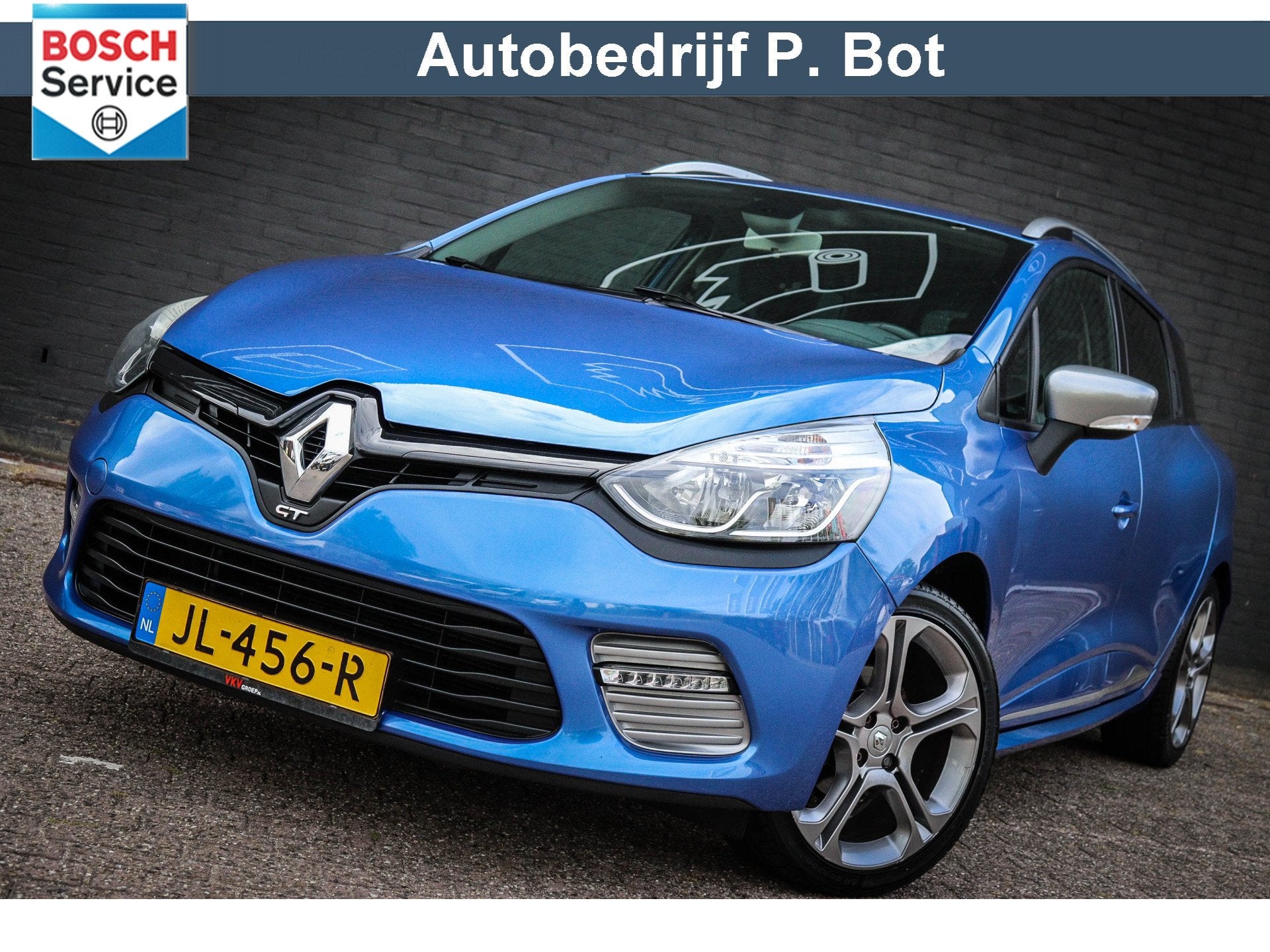 Renault Clio Estate 1.2 GT Navi/Airco/CruiseControl, Auto's, Stof, 4 cilinders, Blauw, 49 €/maand