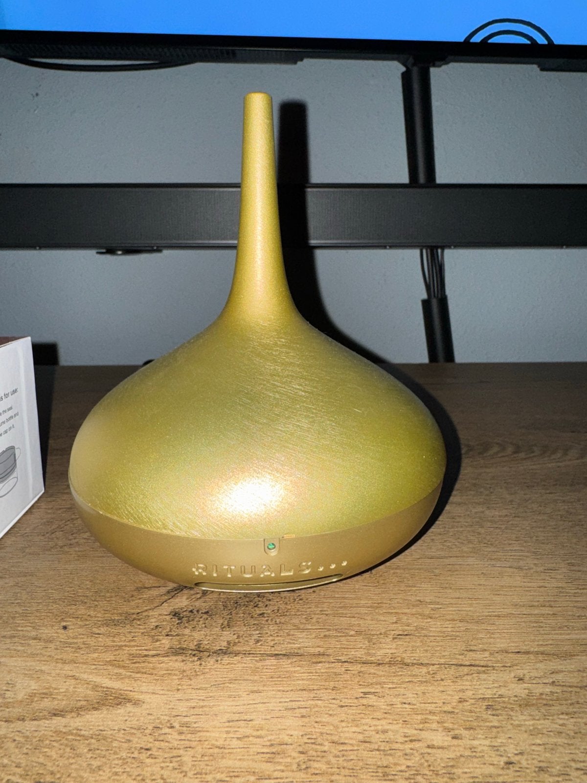Rituals Diffuser + cartridge suede vanille, Ophalen of Verzenden, Zo goed als nieuw, Goud, Kunststof