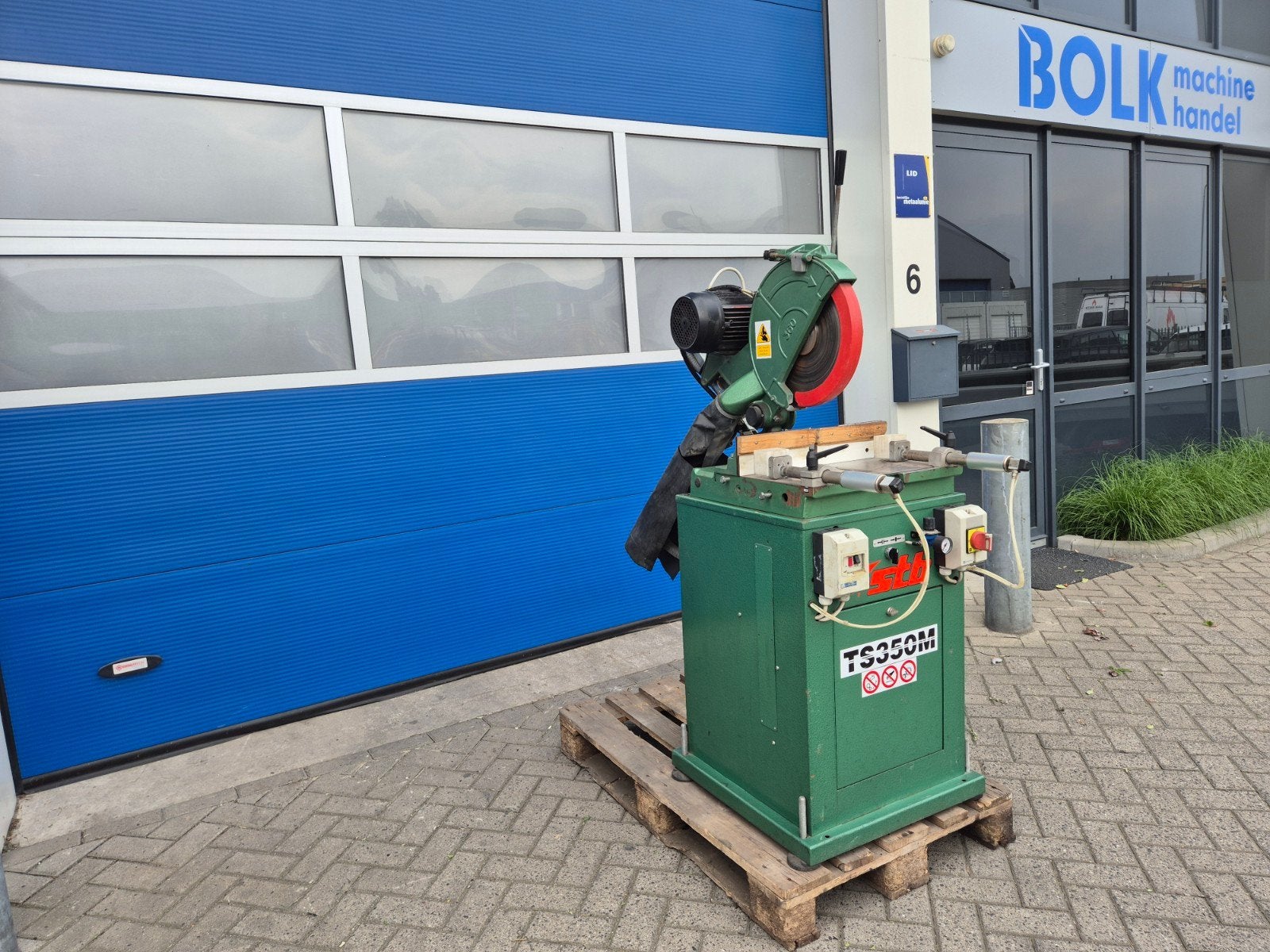 STB TS350M Cirkelzaagmachine met Pneumatische Klem, Gebruikt, Stb, Info@bolkmachinehandel.nl, Ophalen of Verzenden