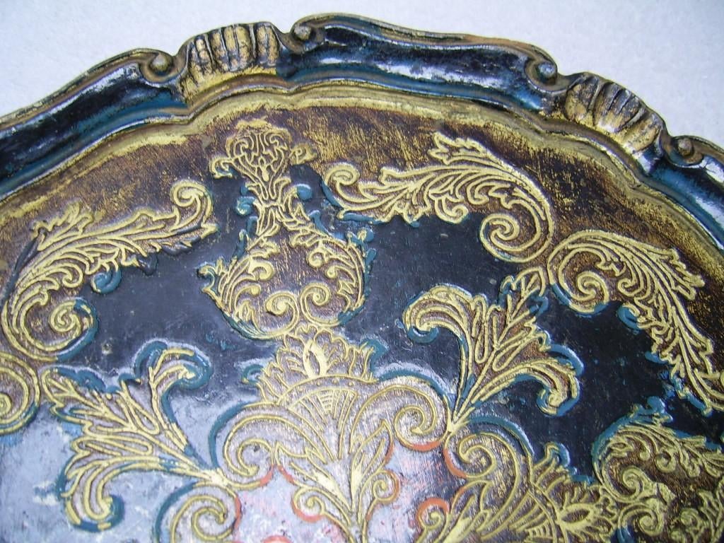 rond oud dienblad, Antiek en Kunst, Curiosa en Brocante, Ophalen of Verzenden