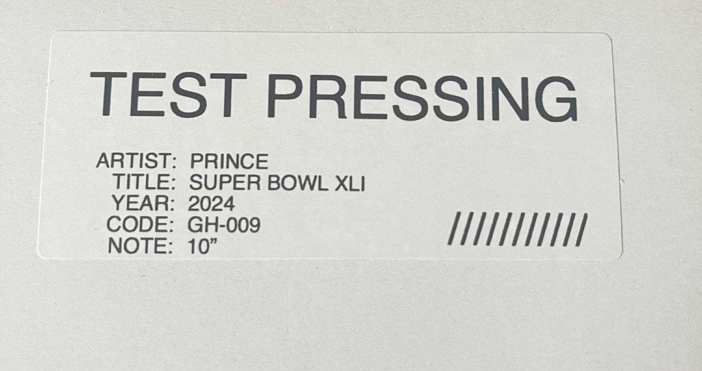 Prince - Super Bowl XLI TEST PRESSING 10 inch, Import, Nieuw in verpakking, EP, Verzenden