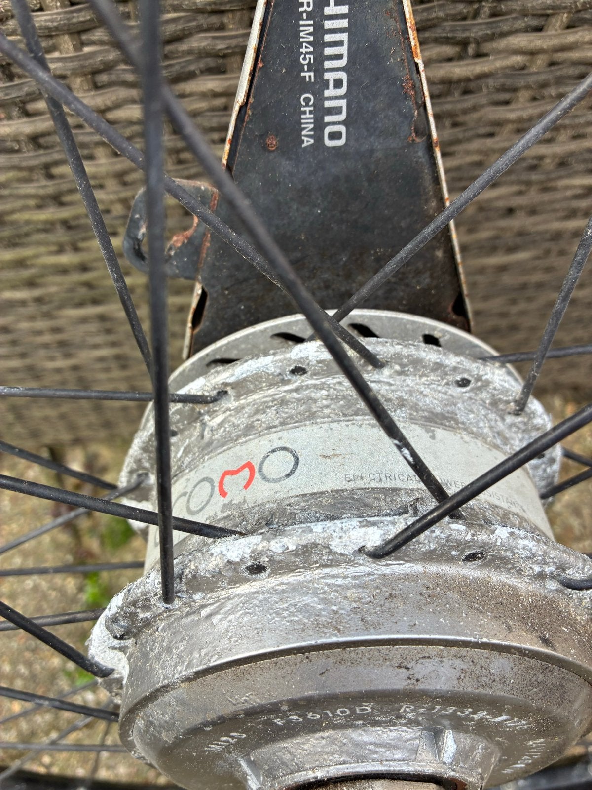 Voorwiel met motor Cortina Ecomo, Ophalen, Gebruikt, Elektrische fiets, Wiel