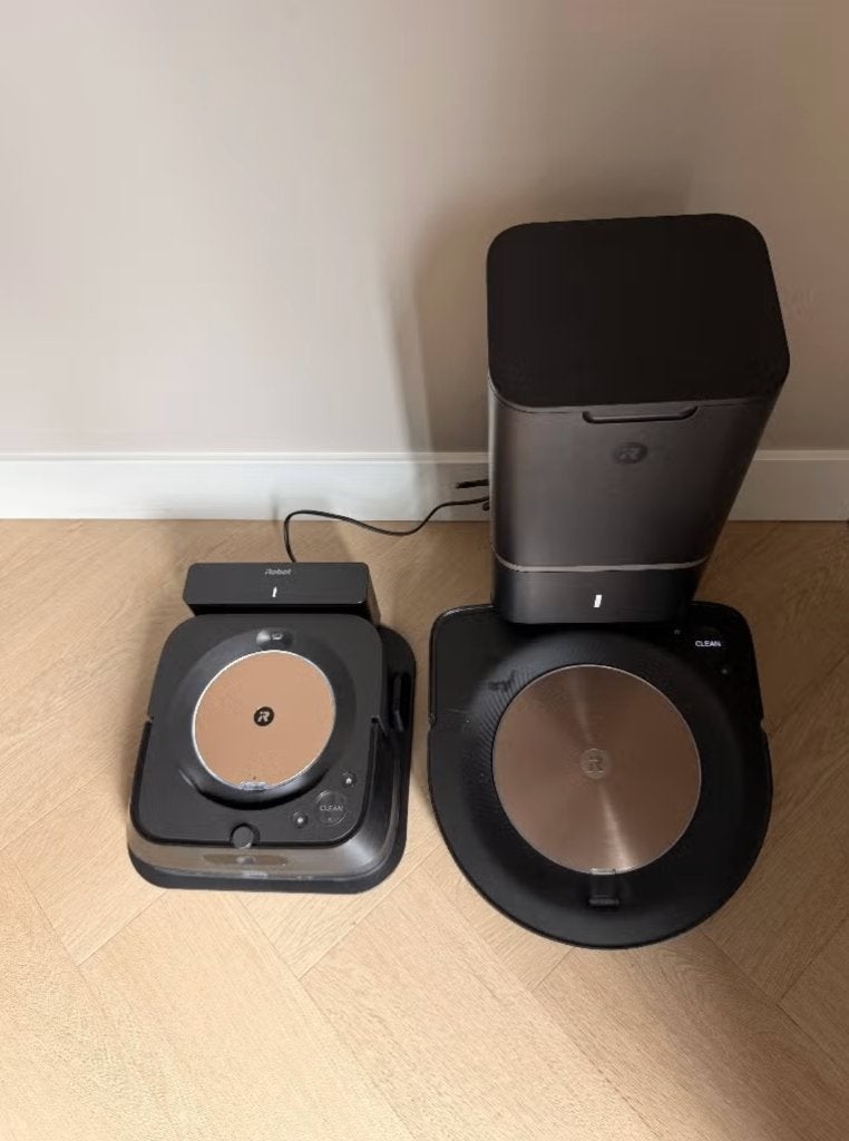 iRobot stofzuiger en dweil met zelflegend station, Ophalen, Gebruikt, IRobot, Robotstofzuiger