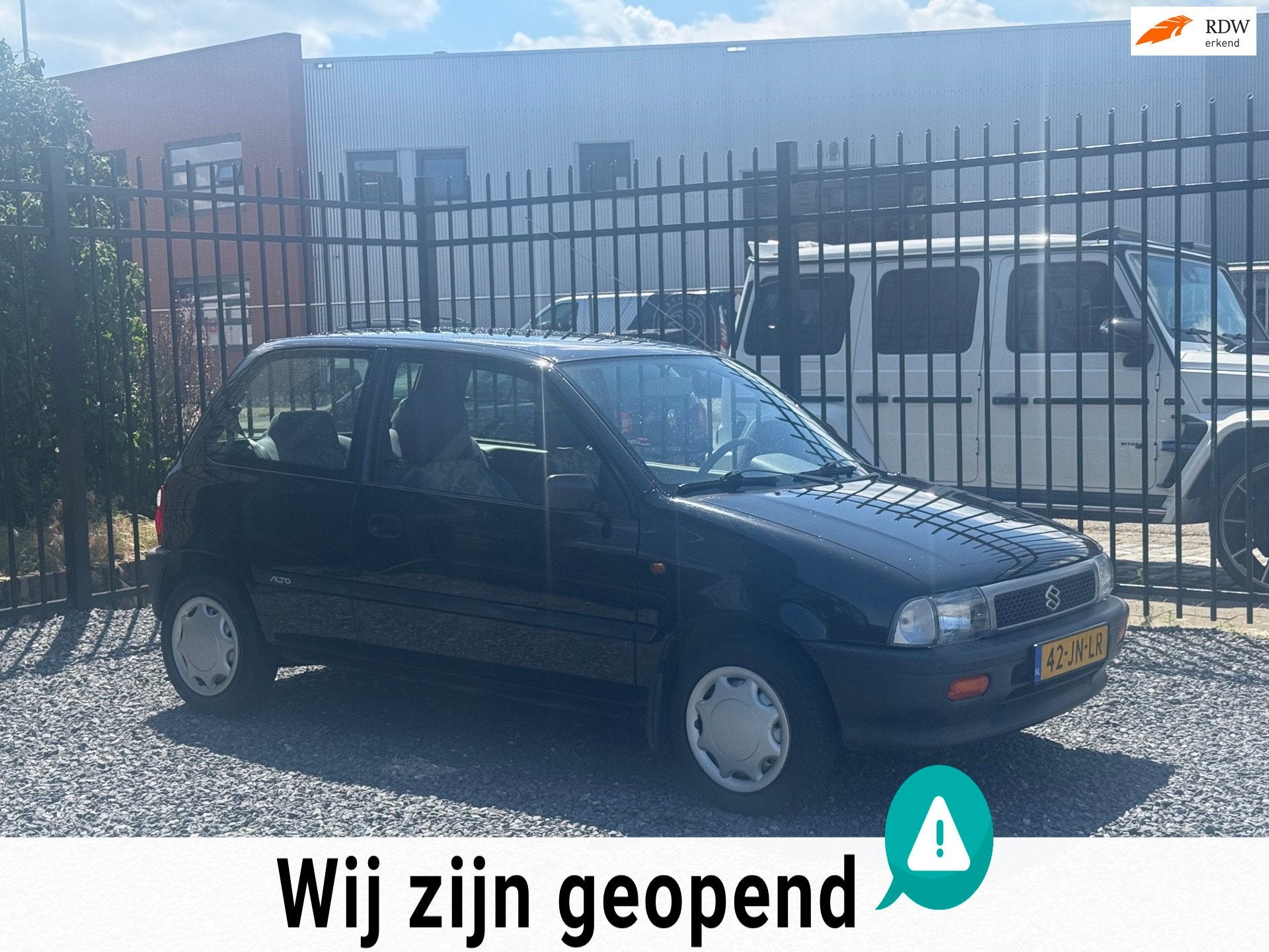 Suzuki Alto 1.0-16V GA AUTOMAAT!ZEER LAGE KM!NIEUWSTAAT!, Stof, Gebruikt, Zwart, Zwart