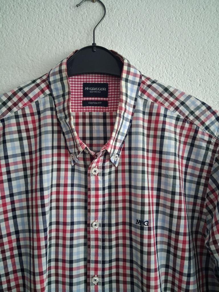 McGregor Geruit Overhemd Custom Fit XXL, Overige kleuren, McGregor, Ophalen of Verzenden, Zo goed als nieuw
