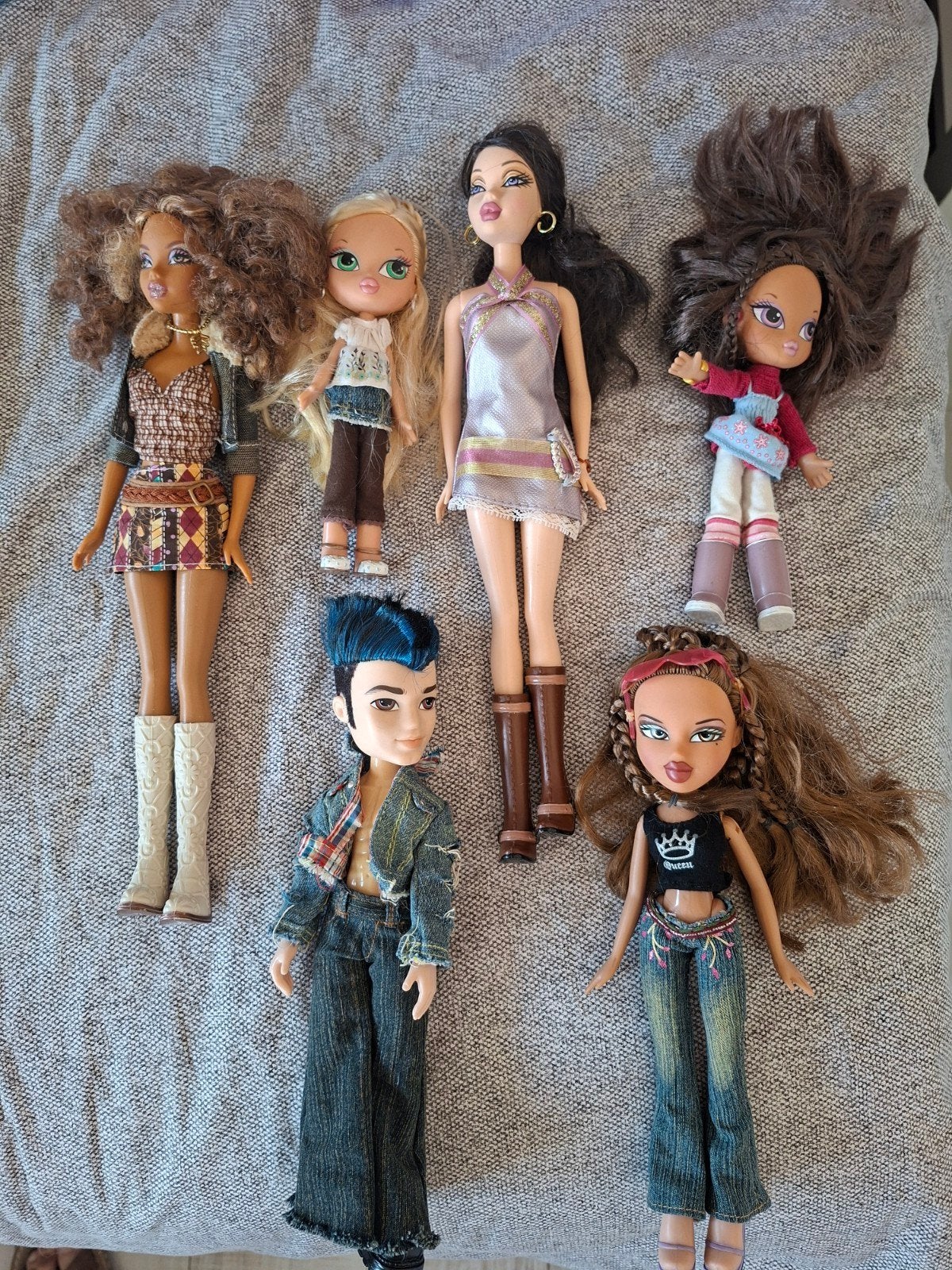 Bratz poppen set - 6 stuks, Ophalen of Verzenden, Zo goed als nieuw, Overige typen