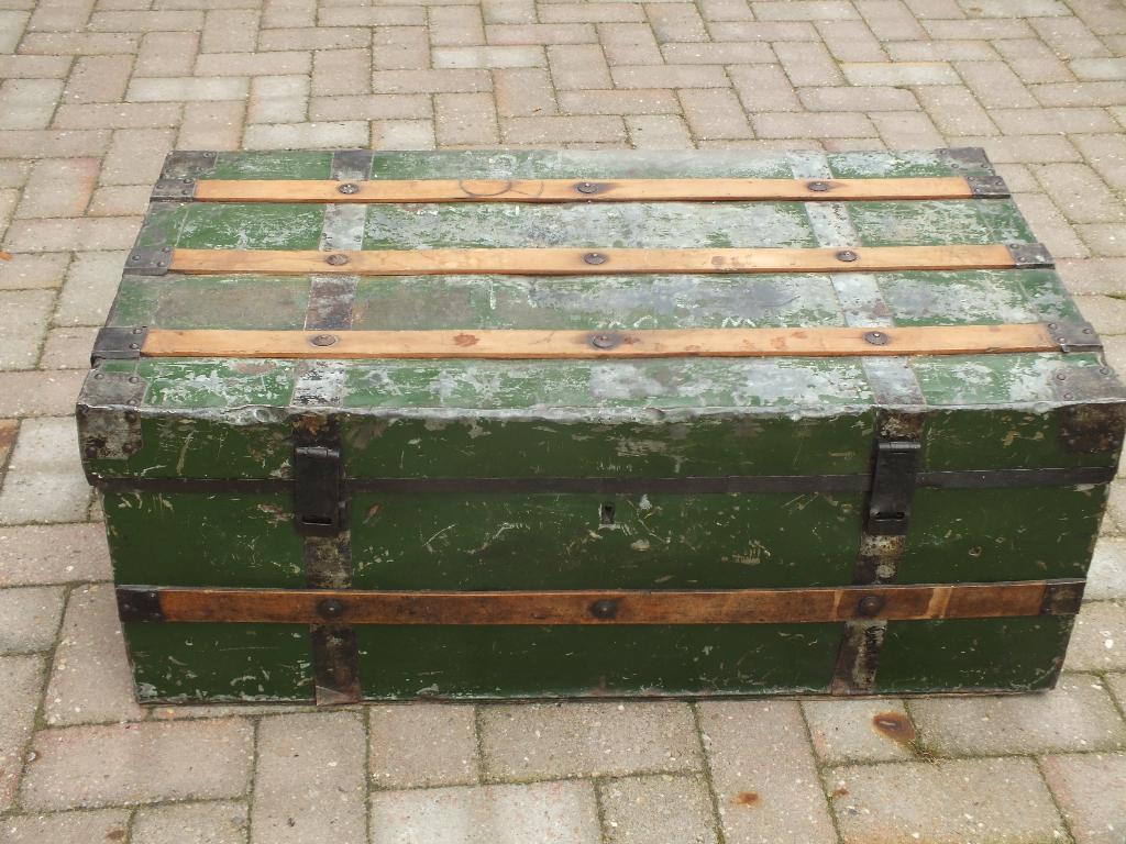 oude hutkoffer, Antiek en Kunst, Antiek | Woonaccessoires, Ophalen