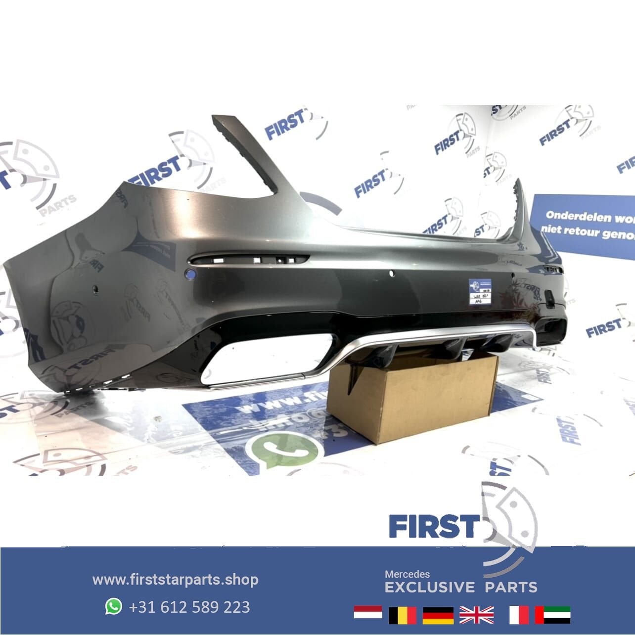 W213 E63 E63S AMG ACHTERBUMPER + DIFFUSER Mercedes E Klasse, Auto-onderdelen, Carrosserie en Plaatwerk, Bumper, Mercedes-Benz