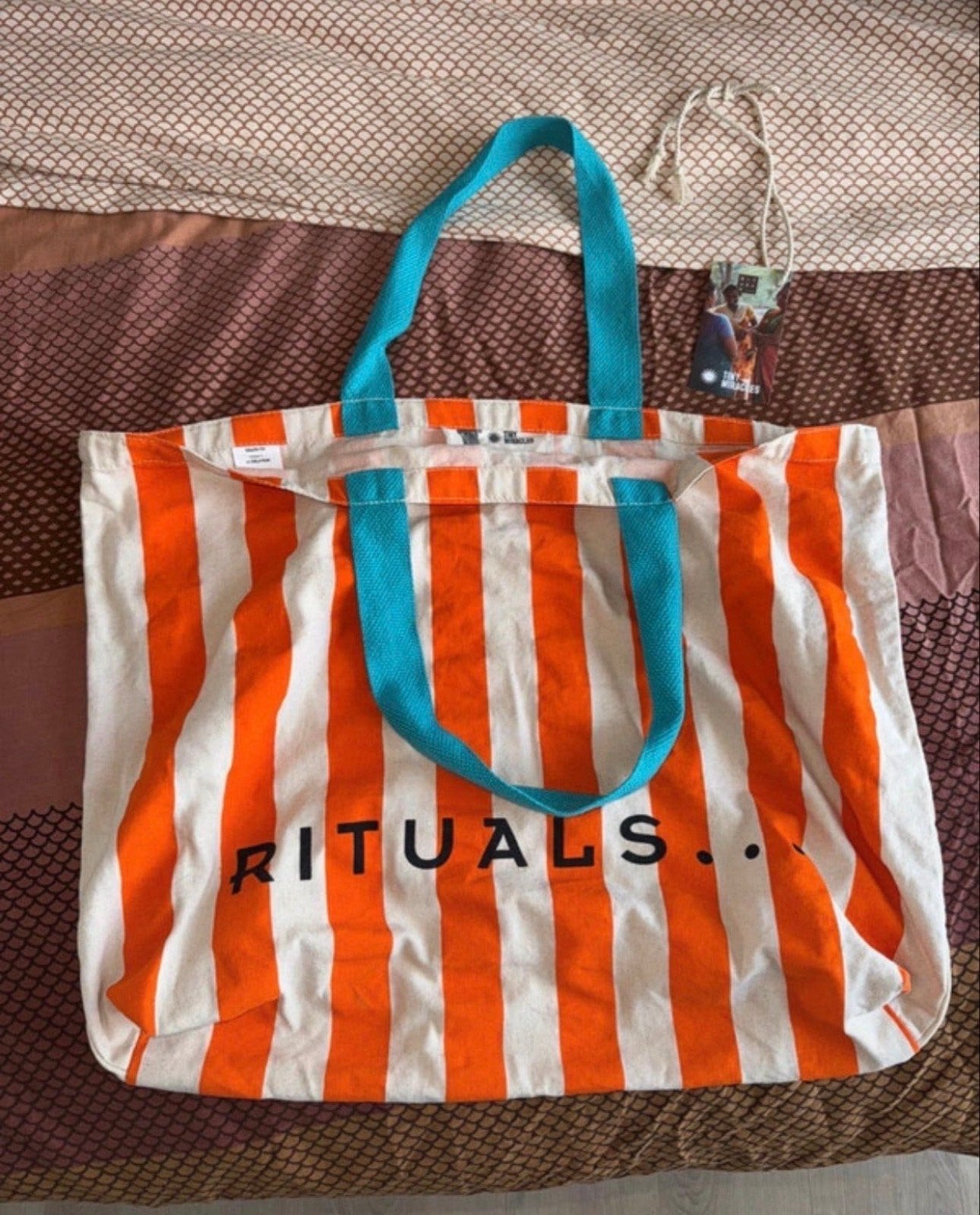 Rituals Tiny Miracles Shopper - Oranje/Wit gestreept, Ophalen of Verzenden, Zo goed als nieuw, Oranje, Shopper