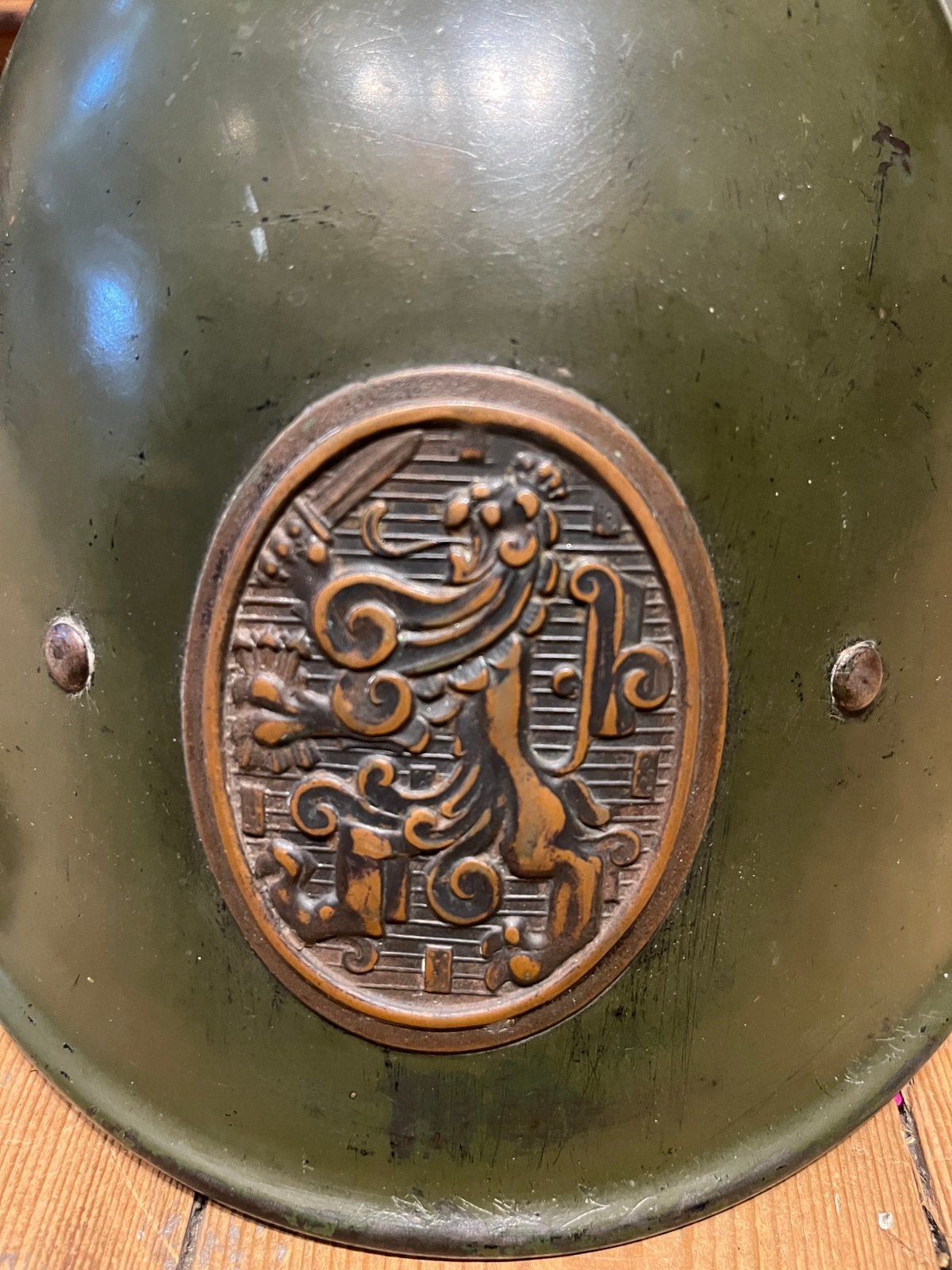 Nederlandse M34 Helm, Ophalen of Verzenden, Nederland, Helm of Baret