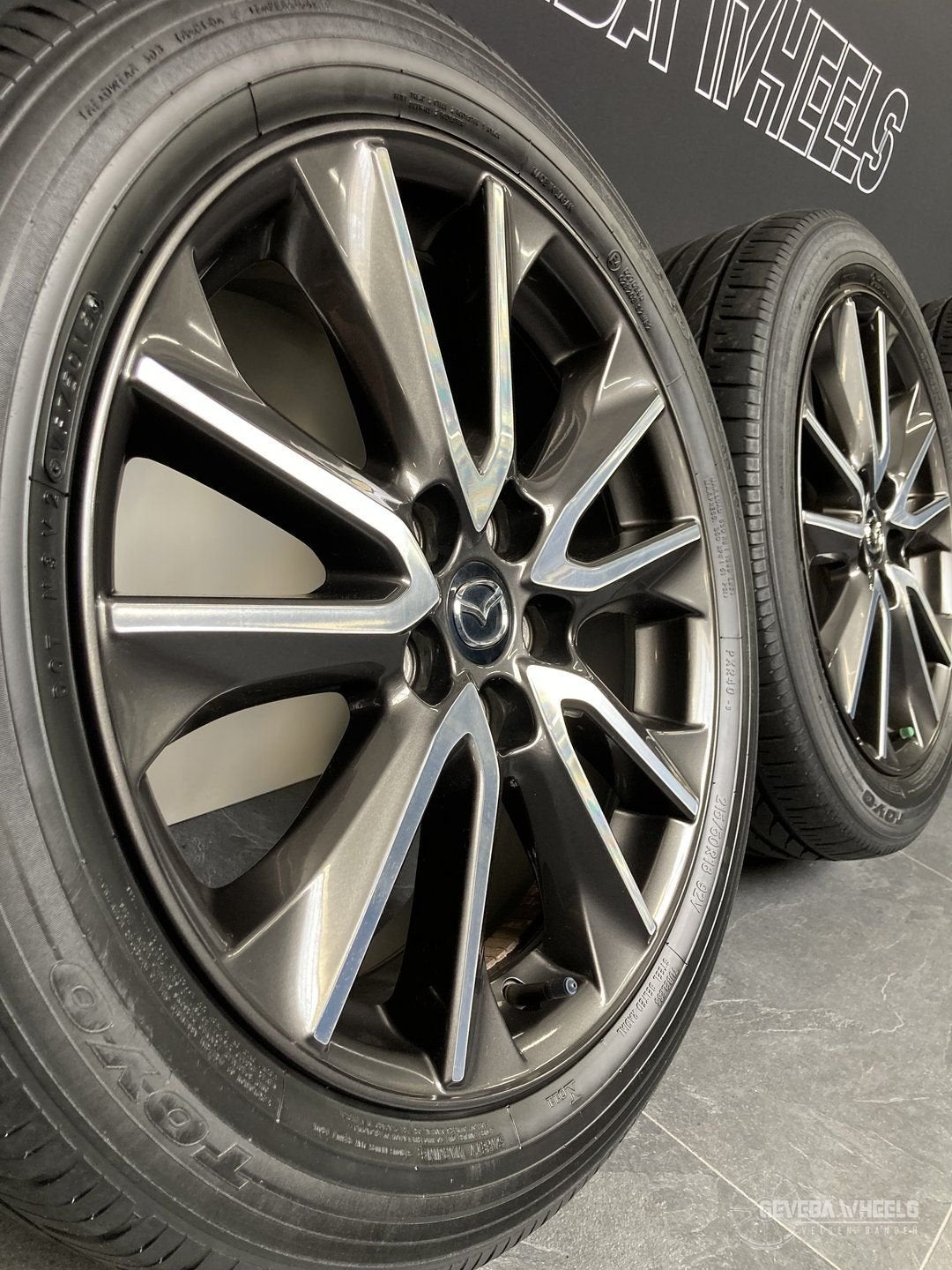 18” originele Mazda CX3 velgen + banden 5x114.3 9965277080, Auto-onderdelen, 18 inch, -, -, Banden en Velgen
