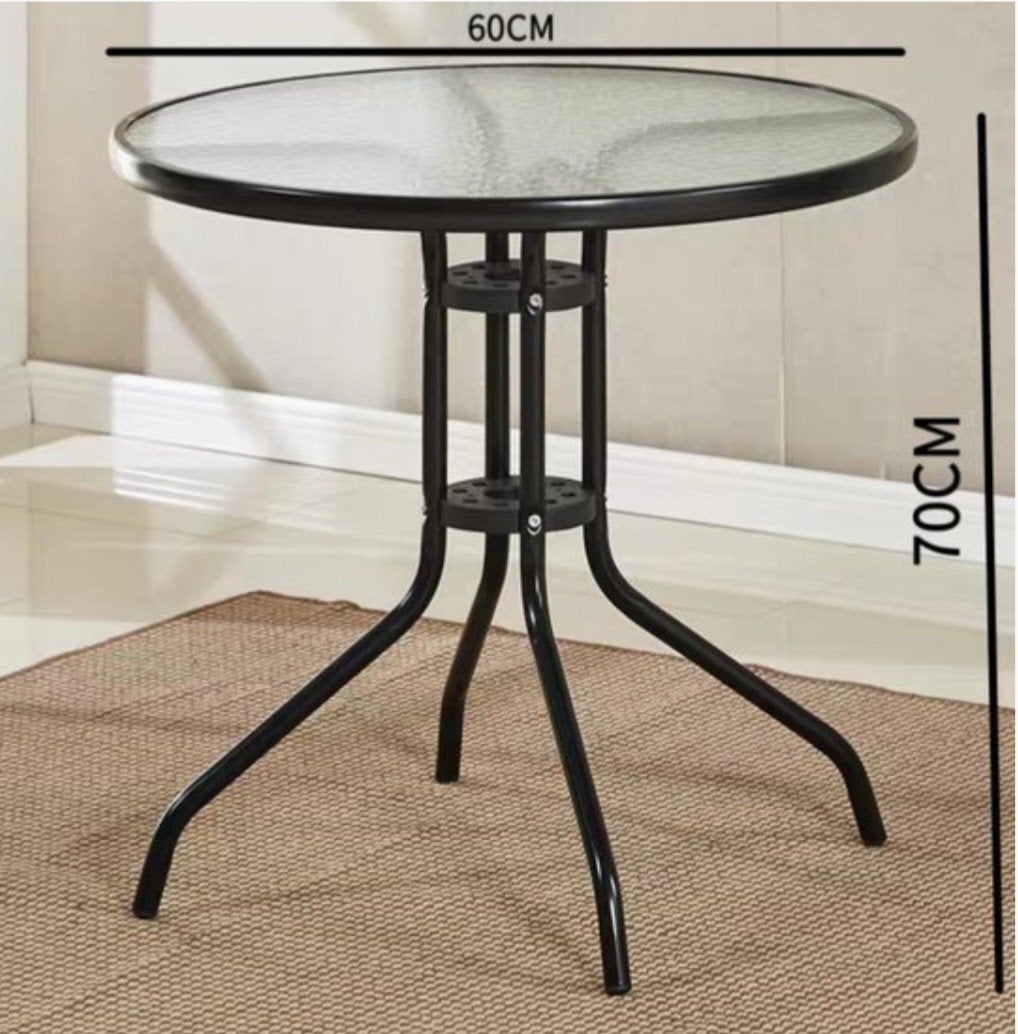 Ronde tuintafel 10 stuks Uiterlijke deze week moet ze weg, Tuin en Terras, Tuintafels, Ophalen, Zo goed als nieuw, Rond, Metaal